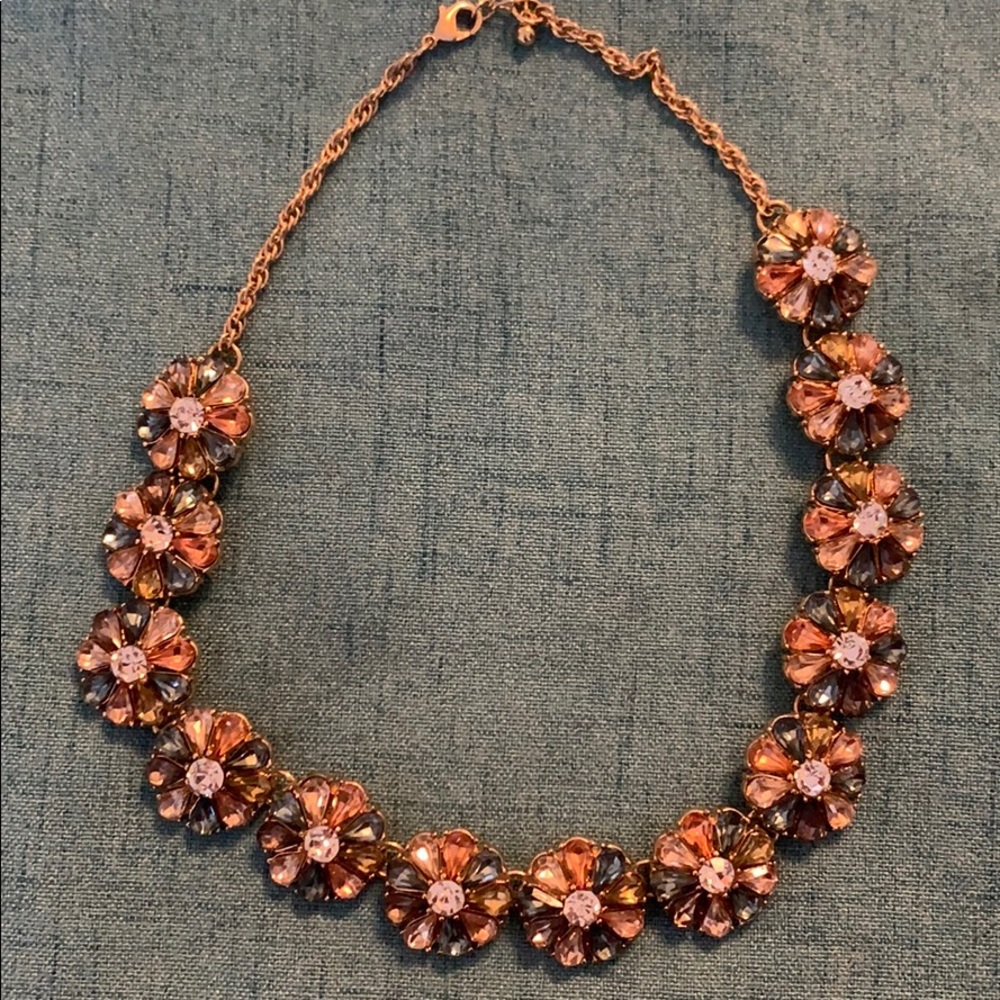 Multi colored statement necklace